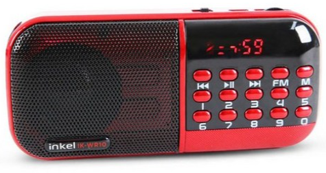 인켈 휴대용 라디오 SP-10 실버 컬러 모델